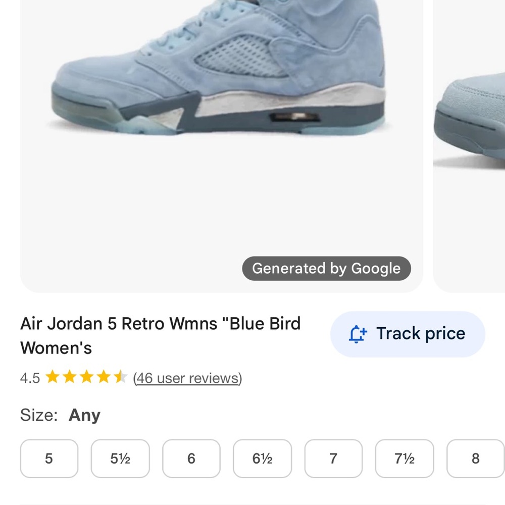 Jordan Blue Sneakers Air Jordan 5 Retro